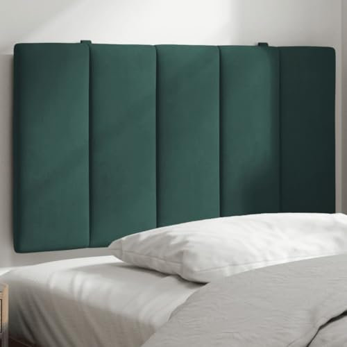 Snsowed Kopfteil-Kissen Dunkelgrün 90 cm Samt, Bettkopfteil, Kopfteil Bezug, Bett Rückwand, Bettrückwand, Kopfteilbezüge, Kopfteilabdeckung - 374652