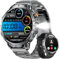 LIGE Reloj Inteligente Hombre Militar, 1.85 Smartwatch Hombre con/Llamada Bluetooth, 1000mAh/LED Linterna/100+Modos Deportivos/Monitor Sueño, IP68 Impermeable para Android iOS, Negro