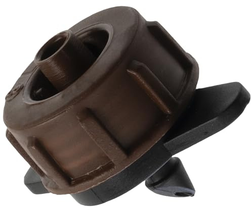 AERZETIX - Juego de 10 goteros de riego con caudal 8 litros por hora l/h - sistema de riego por goteo equipo de irrigación para jardinería - en plástico - color marrón