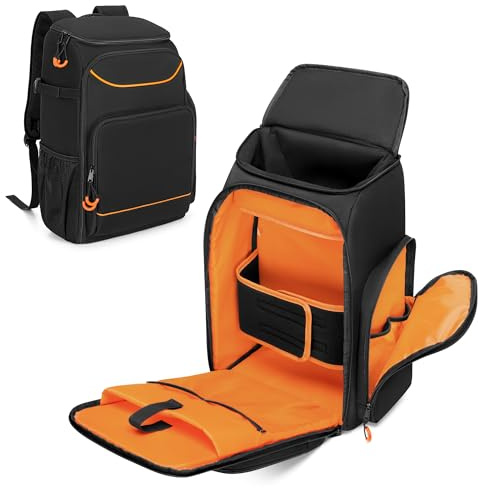 PGmoon DJ Mixer Rucksack für Mikrofone und Weitere Podcast-Ausrüstung | DJ Tasche Kompatibel mit RODECaster Pro/RODECaster Pro II/RC Duo/Hercules Inpulse 200 MK2 (Patentdesign)