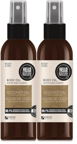 P-Beauty Naturkosmetik Hautöl Körperöl mit Bio Kokosöl, Vitamin E & Mandelöl für geschmeidige, samtweiche Haut - Feuchtigkeitspflege - für trockene Haut - veganes Body Öl - Körperpflege (2x130ml)