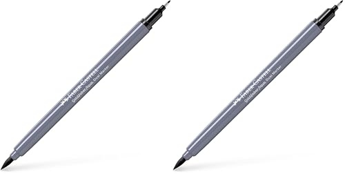 Faber-Castell Goldfaber Aqua Dual Marker, Schwarz, FC164699 (Packung mit 2)