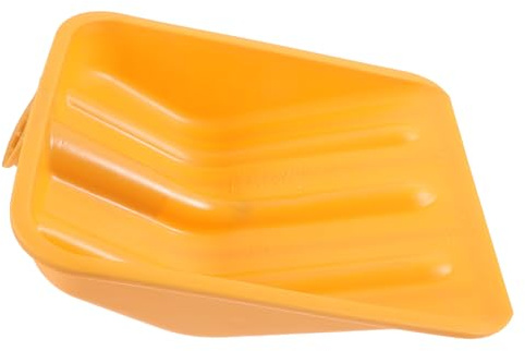Housoutil Gelber Reinigungsschaufelkopf aus Kunststoff mit Eiskratzerfunktion Robust und Leicht zu Reinigen für Schneeräumung und Wintereinsätze im Garten