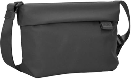 Zwei Damen Handtasche MADEMOISELLE.TEX MTX45 Umhängetasche 3 Liter, Crossbody Bag aus wasserabweisendem Stoff, Hauptfach mit Reißverschluss, langer verstellbarer Schultergurt