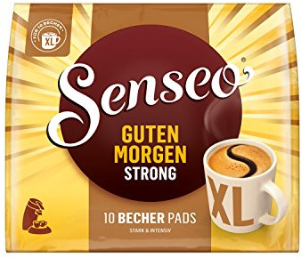 Senseo Pads Guten Morgen Strong XL, 50 Kaffeepads, 5er Pack, 5 x 10 Becherpads