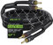 GearIT Hi-Fi 2x4mm≤ Speaker Wire with Banana Plugs (1.82 Meters - Black) OFC Oxygen-Free Copper, CL2 In-Wall Speaker Cable, Heavy-Duty Braided - 12 Gauge AWG, 6 Feet