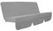 Springs & Canopies Garden Swing replacement cushion cover various (150 x 50 x 50 x 10, Grey)