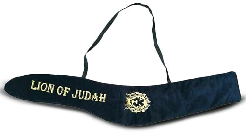Shofar Schofar-Tasche aus Samt, langer Samt, Yemenit, Kudu, Koscher, für Christen/Juden, luxuriöse Israel-Taschen