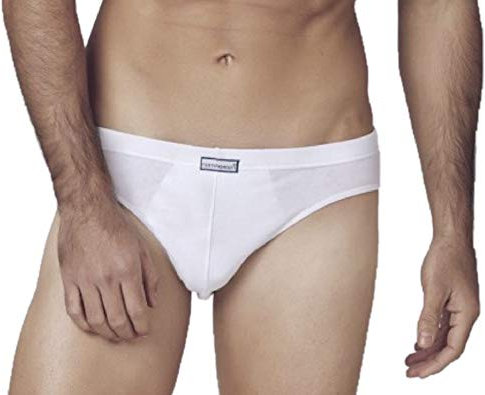 NOTTINGHAM 3 Slip Uomo SGAMBATO in Cotone Fianco Basso Bianco - 6-XL
