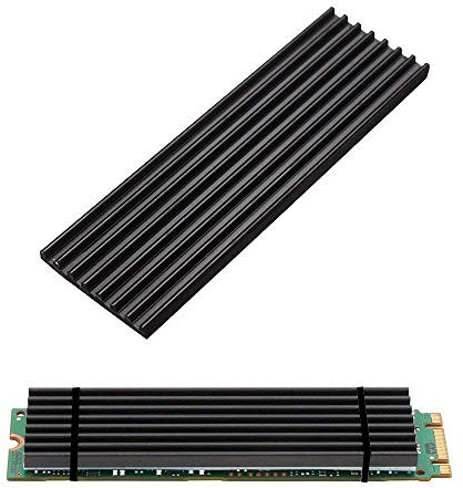 Aluminium-Kühlkörper-2Pack Kalolary-Kühler-Chipset Kühlkörper-Kühlfinne mit Wärmeleitpad für NVME NGFF M.2 2280 PCIE-SSD, DIY-Laptop-PC-Speicher-Kühlkörper