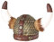 W WIDMANN MILANO Party Fashion 09169 - Vikingerhelm mit Hörnern und Fell, Nordmann, Räuber, Hut, Kopfschmuck, Accessoire, Mottoparty, Karneval