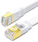 Yauhody 2Stück Cat 8 Lan Kabel 2M, S/FTP RJ45 Ethernet Kable Flach Netzwerkkabel 40Gbps 2GHz Patchkabel Gigabit Internetkabel für PC, Gaming, Router, Modem, PS4, TV, Schneller als Cat7/Cat6 (Weiß)