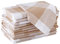 Encasa XO Baumwoll-Servietten Set mit 12 Stück | Buffalo Beige prüft | Größe 43x43 cm | Tischservietten | Maschinenwaschbar & Wiederverwendbar