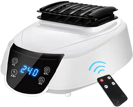 ZHDDM Séchoir à Linge Portable Éléctrique à Chaleur Soufflante pour Sèche-Linge à Économie D'énergie D'appartement Minuterie Automatique Numérique (Purification D'ions Négatifs)