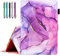 Ciaoye Multi-Angle Viewing Folio Smart Leather Cover with Auto Sleep/Wake for iPad Mini 1/2/3/4/5 7.9 Tablet, Marble Purple