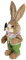 STOBOK Hase Figur Stroh Kaninchen Osterhase Rustikale Desktop Ornament Häschen Osterdeko Landhausstil Ostern Frühling Festival Party Büro Zuhause Wohnzimmer Dekoration Foto Prop Stil B