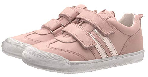 Telyoh Sneakers Halbschuhe Mädchen Schuh Y00663 Leder Rosa Klett, Schuhgröße:EUR 32