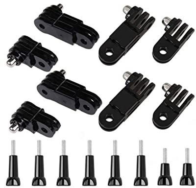 Adjustable Extension Arm Camera Fixed Joint Mount with Short & Long Screw Extension Arm Mount for GoPro Hero 10, 9, 8, 7, 6, 5 and Other Action Cameras 2 Set