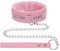 paloli Rosa Choker Halskette für Frauen Leder Choker Halskette Fluffy Punk Leash Choker Halskette Gothic Cosplay Sexy Schmuck (PKlittlechain)