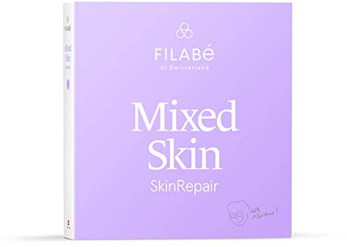 Mixed Skin – Zur Pflege von Mischhaut Packung für 28 Tage. Vegan und ohne Zusatzstoffe – Swiss made by Filabé of Switzerland (28 Tage)