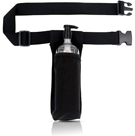 WEARWAN Massageöl-Holster, verstellbares und langlebiges Massage-Holster, nur Tasche, Flasche nicht im Lieferumfang enthalten, Schwarz, Beutel