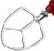 Gdrtwwh Stainless Steel Flat Beater Attachment for KitchenAid 5 & 6-Quart Bowl-Lift Mixer,for Baking - Pastry, Pasta Dough, Mixing Accessory（Dishwasher Safe）