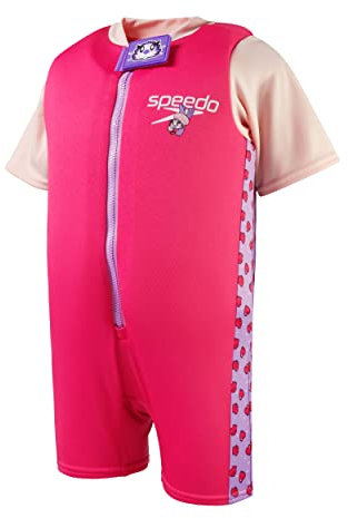 Speedo Mixte Bébé Printed Float Swimming Suit | Learn to Swim Lessons Maillot De Bain, Aria Miami Lilas/Sweet Taro, 2 Ans EU