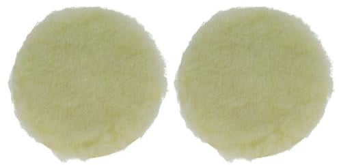 vhbw 2X Polierscheibe Polierschwamm kompatibel mit Makita DBO180RTJ | BO5041K Exzenter- & Schwingschleifer - 12,5 cm Arbeitsdurchmesser, 16 g, beige