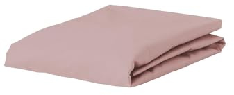 ESSENZA Spannbettlaken Minte Woodrose, 180x200 cm - 100% Baumwollsatin 300TC - Uni