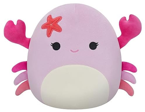 Squishmallows Original 7,5 Zoll Cailey – Pink Crab – Add Cailey to your Squad, Ultrasoft Stuffed Animal Plush Toy, Offizielles Kellytoy Plüschtier, SQCR04093, Verte