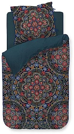 PiP Studio Bettwäsche Il Ricamo dark blue 1 Bettbezug 155 x 220 cm + 1 Kissenbezug 80 x 80 cm