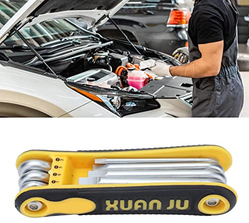 Tournevis Pliant, Kit D'outils de Tournevis Pliant de Poche Universel 8 en 1 Embouts de Tournevis à Fente Phillips Portables pour L'entretien, Tournevis