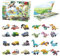 Adventskalender 2023 für Kinder Erwachsene, Weihnachtskalender Kinder, 24 Weihnachtsspielzeuge inkl. Auto Spielzeug, Tiere Konstruktionsspielzeug, MOC Klemmbausteine Kompatibel mit Großen Marken