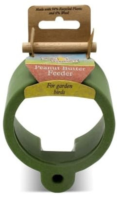 Walter Harrisons Erdnussbutter-Futterstation für Vögel, Größe S, Außenbereich, Grün, PET_FEEDER, 470892031