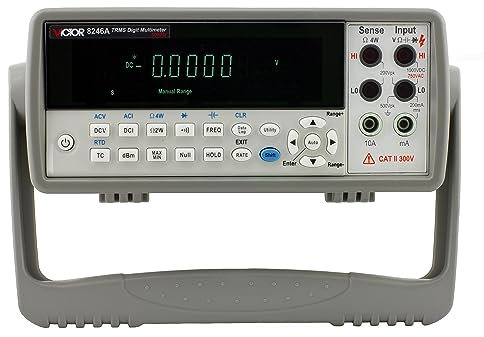 GuliTech VICTOR/RuoShui 8246A/8246B DMM Digital Bench Top Multimeter True RMS 55000 Counts Tester Auto Range Multimetro Voltmeter Ohmmeter with USB or RS232(VICTOR 8246A)
