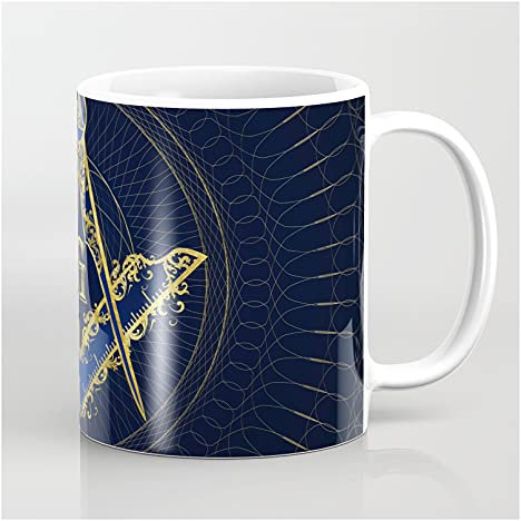 Kaffeetassen 330ml, Freimaurer-Symbol, Quadrat Und Zirkel Tassen Personalisiert Becher Modern Kaffeetasse Für Arbeit Geschenk Kollegin