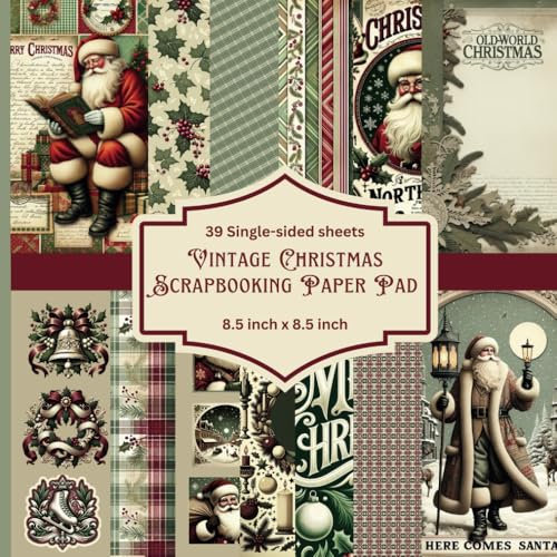 Vintage Christmas Scrapbooking Paper Pad