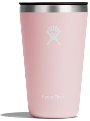 HYDRO FLASK - Tumbler - Thermobecher für Unterwegs 473 ml (16 oz) - Verschließbarem, Auslaufsicherem Eindrückdeckel - Doppelwandiger, Vakuumisolierter Reisebecher aus Edelstahl - Trillium
