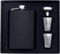 BSTMOME 7OZ Stainless Steel Wine Pot Hip Flask Flagons Drinkware 2 Shot Glass & 1 Funnel & Gift Box Set for Men Whisky Container Drinkware Alcohol Bottle (Black)