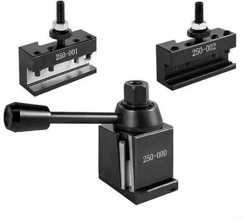 Sileduove 3 Stück Schnellwechsel Werkzeughalter CNC Drehmaschinen,Schnellwechselwerkzeuge Keiltyp Werkzeugpfosten Werkzeughalter 250-000 250-001 250-002