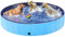 Yaheetech Piscina Plegable para Perros XXXL 180 x 30 cm Piscina Portátil para Baño de Perros/Gatos Exterior Interior Antideslizante con Parches de Reparación y Cepillo Azul