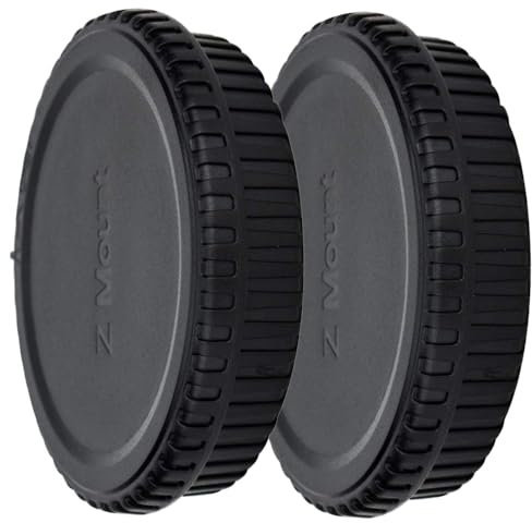 (2 Stück) JJC Gehäusedeckel + Objektivdeckel (hinten) für Nikon Z-Bajonett System-Digitalkamera Z9 Z8 Z7 Z7II Z6 Z6II Z6III Z5 Z50 Z30 Zfc Zf usw. und Z-Bajonett Objektiv