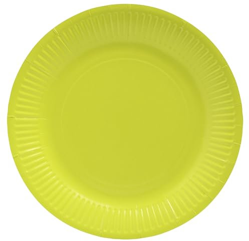 Pro Nappe - Réf. 79213i - 20 Assiettes - diamètre 23 cm - carton - vert kiwi