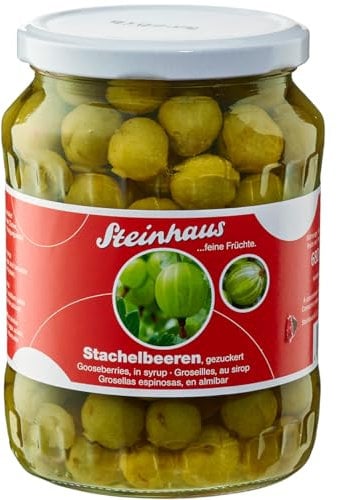 Steinhaus Stachelbeeren gezuckert im Glas fruchtig süß sauer 720ml