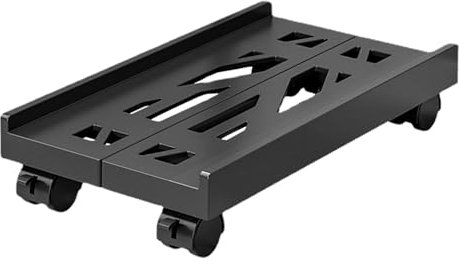 Mobiler CPU-Ständer, verstellbarer CPU-Halter, Teleskop-Desktop-Ständer, CPU-Ständer mit Rollen, 15,75 x 20 - 30 cm, Computer-Towerwagen mit rollenden Lenkrollen für Zuhause, Schlafzimmer, PC-Drucker