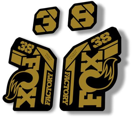 Fork Replacement Decal Sticker Compatibale for Fox 38 2021 Series Gold (Glossy)