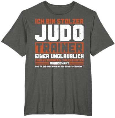 Coach Lustiges Judoka Ich Bin Stolzer Judo Trainer T-Shirt