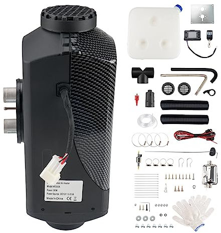 QWBDNMQP Dieselheizung 12 V 5 kW, Luftdieselheizung, Standheizung, schwarzer Diesel-Luftheizer für Zelt, Auto, Wohnmobil, LKW, Camper, Anhänger, Wohnmobil