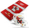 Pack Taza y Toalla de tu equipo favorito. Personalizada con nombre y equipo de fútbol. Regalos Personalizados. Regalo Original para Aficionados del Fútbol. (Rayo, 70x140)