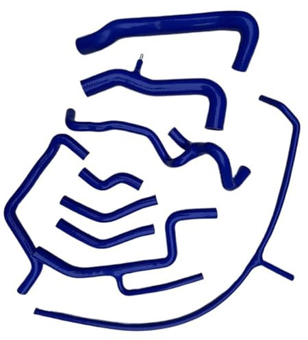 THRU Kompatibel Mit VW Für Golf Für GTI MK3 A3 VR6 2.8 V6 AAA ABV Non-US 1994 1995 1996 1997 1998 Silikon-Kühlmittelkühler-Wasserschlauch-Autoteile Kühlerschlauch Auto(Blue)